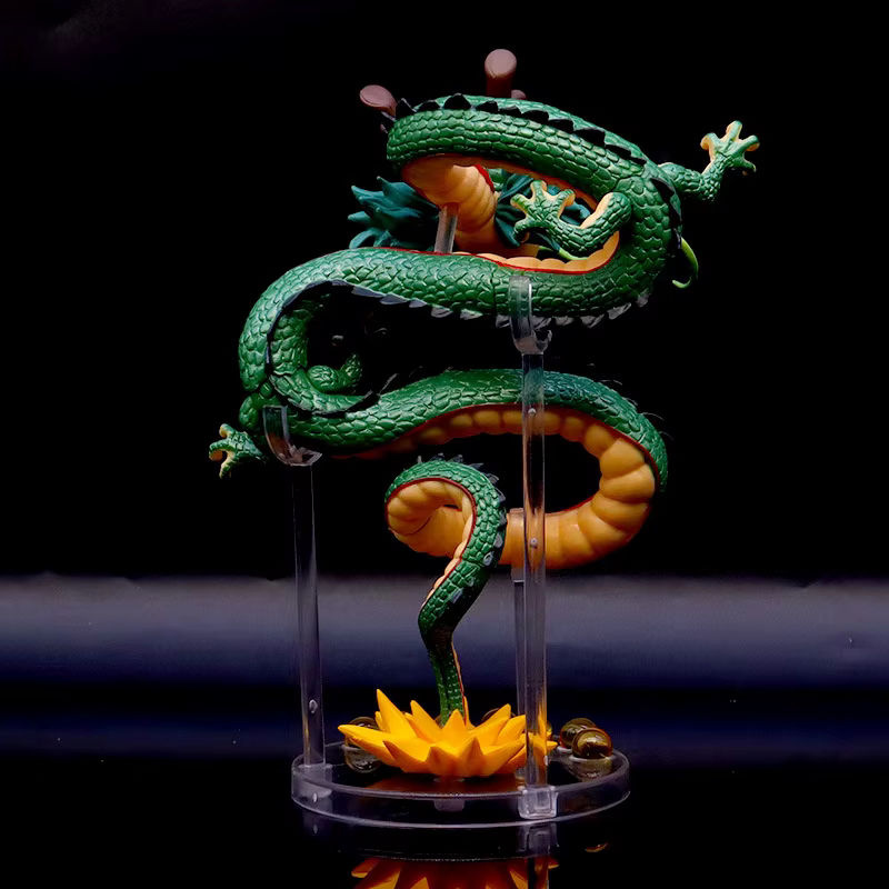 Bandai Dragon Ball Z Shenron Figur aus grünem Kunststoff als Sammelfigur für Fans - Bild 3