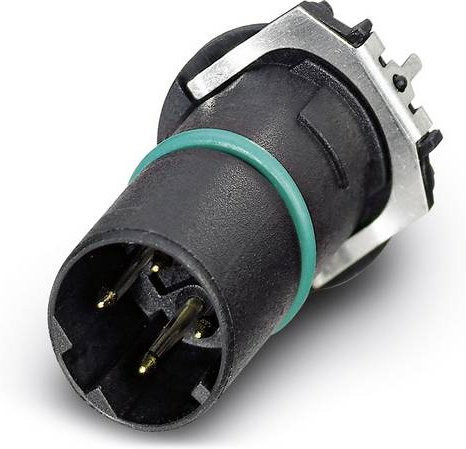 Phoenix Contact 1552214 Sensor-Aktor-Einbausteckverbinder M12 Stecker, 4 Polzahl, Schwarz, 60 Stück - Bild 1