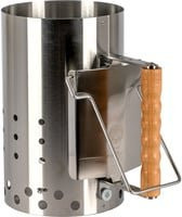 Petromax Anzündkamin XL aus Edelstahl in Silber für Holzkohle, Briketts und Cabix - Bild 1