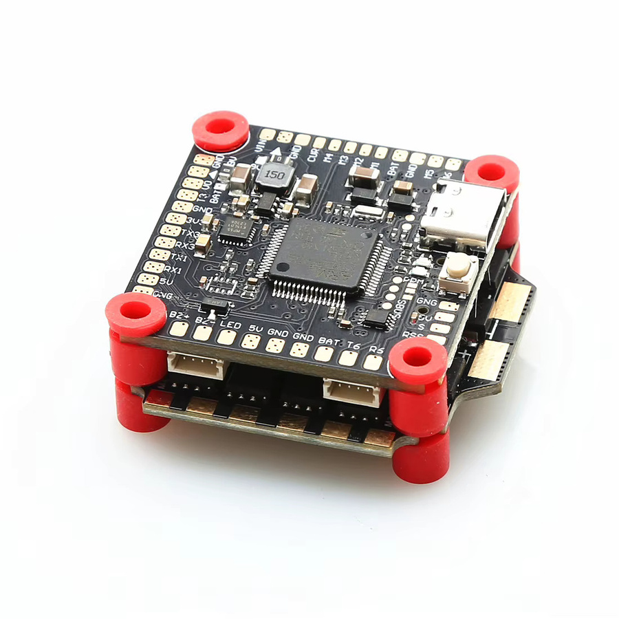 Aoft Technology F405 V3 Flight Control FC Stack mit BLS-50A/60A 4in1 ESC für RC FPV Drohnen und Quadcopter, Schwarz - Bild 2