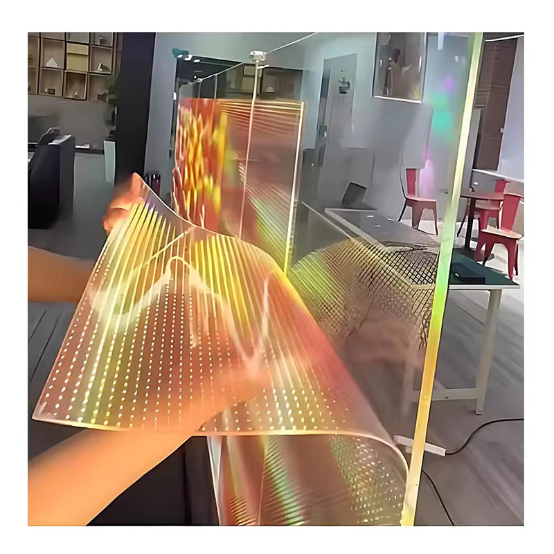 OEING Transparenter Flexibler LED-Film Kristall-Display als LED-Werbetafel für Glasflächen und Schaufenster - Bild 2