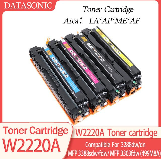 XiongCai Tonerkartusche Ersatz für HP 222A W2220A W2221A W2222A W2223A für HP Color LaserJet 3388sdw 3288dn 3303 3203 Drucker - Bild 1
