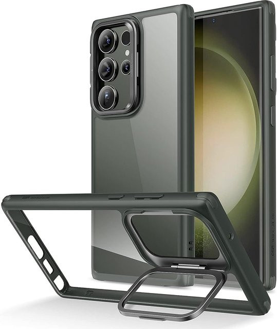 ESR Classic Kickstand Schutzhülle für Samsung Galaxy S23 Ultra S918 in Transparent Grün - Bild 1