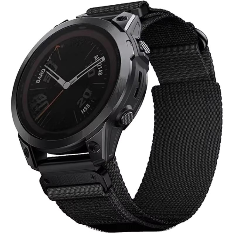 Runcool Uhrenarmband Nylon, 22 mm, Schwarz, Unisex - Bild 4