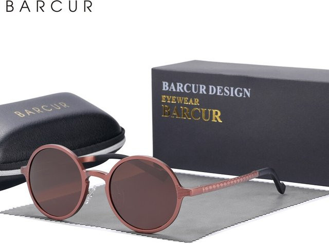 BARCUR Sonnenbrille, oval, Vollrand, Edelstahl, Unisex - Bild 1