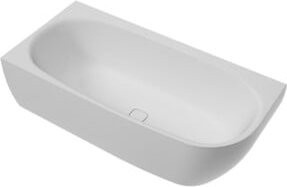 Hoesch Eck-Badewanne iSENSI links in Weiß mit Überlauf und Ablauf - Bild 1