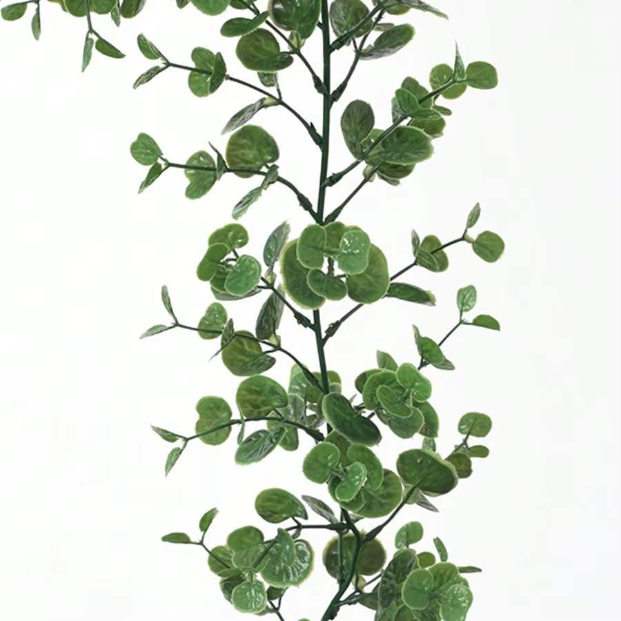 Künstliche Efeu- und Eukalyptusranken aus Kunststoff in Grün und Tiefrosa zum Aufhängen für Dekorationen im Innenbereich und Außenbereich, ideal für Hochzeiten und Partys - Bild 4