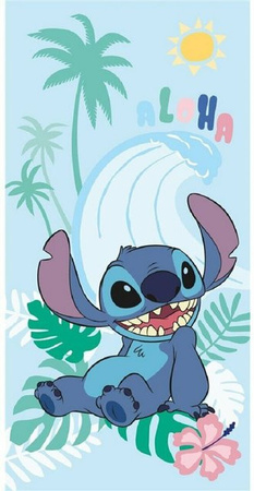 Lilo & Stitch Strandhandtuch für Kinder aus Baumwolle, Multicolor, Breite: 70 cm, Länge: 140 cm
