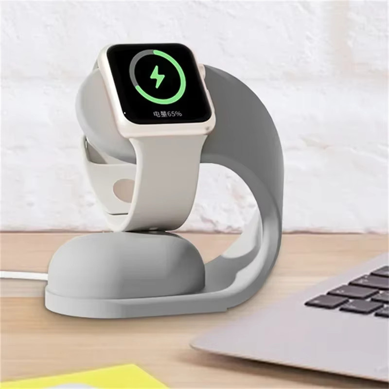 CAOWTAN Silikon-Ladeständer, Weiß, Apple Watch kompatibel - Bild 4