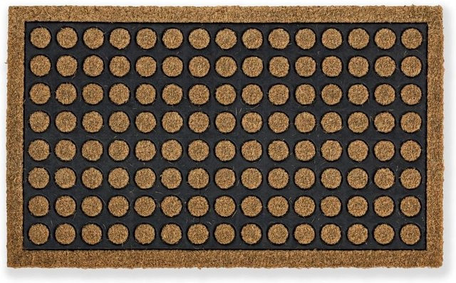 Fußmatte COCO HOME mit Grafikdesign aus Kokos und Gummi, braun/mehrfarbig, B: 60 cm, T: 40 cm - Bild 1