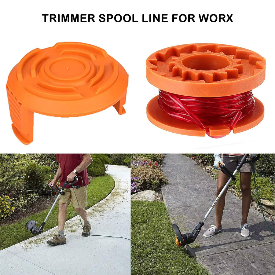 Worx Trimmer Spulen in Orange für Akku-Rasentrimmer WG154 WG163 WG180 WG175 WG155 WG151 WG160 - Bild 2
