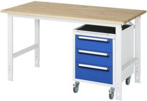 Rau Arbeitstisch Tom KM09 höhenverstellbar, B/T/H: 150 x 80 x 76-108 cm - Bild 1