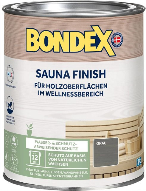 Bondex Sauna Finish Öl Wasserbasiert Grau - Bild 1