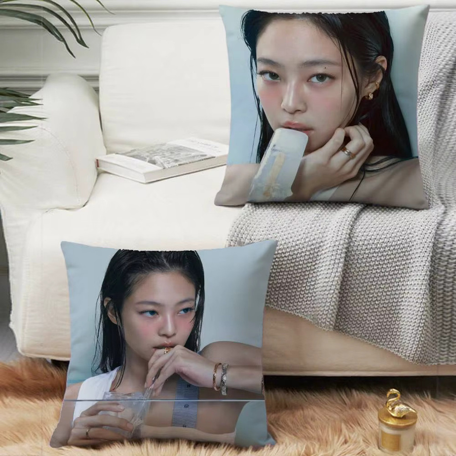 K-pop K-Kim Jennie Kissenbezug für Sofa und Schlafzimmer B/B: 40 x 40 cm - Bild 3