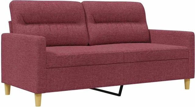 vidaXL 2-Sitzer-Sofa in Weinrot mit Stoffbezug und modernem Design - Bild 1