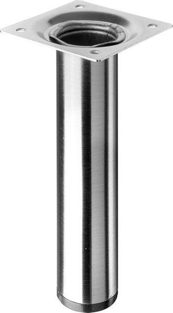Hettich Tischbein Edelstahl-Optik Silber Durchmesser: 3 cm, Höhe: 15 cm - Bild 1