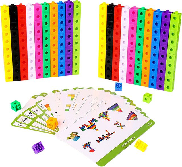 Sommer4 Verbundwürfel-Spielzeug, Kunststoff, zum mathematischen Zählen - Bild 1