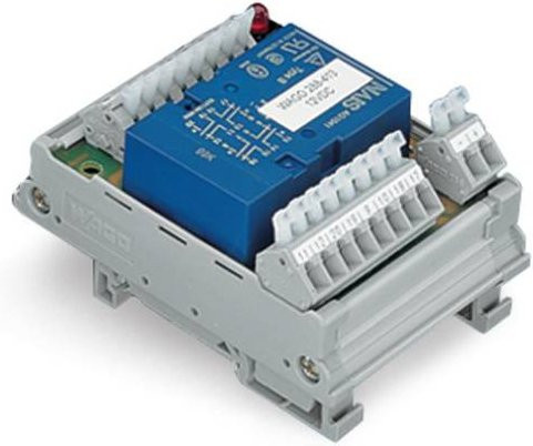 WAGO Relaisplatine 288-414 bestückt mit 4 Öffnern und 4 Schließern, 24 V/DC, 24 V/AC, grau/mehrfarbig - Bild 1
