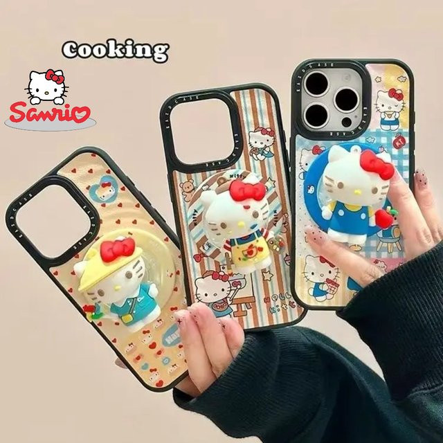 Sanrio MagSafe Magnetischer Phone GripTok Ständer mit 3D Hello Kitty Design für iPhone in Multicolour - Bild 1