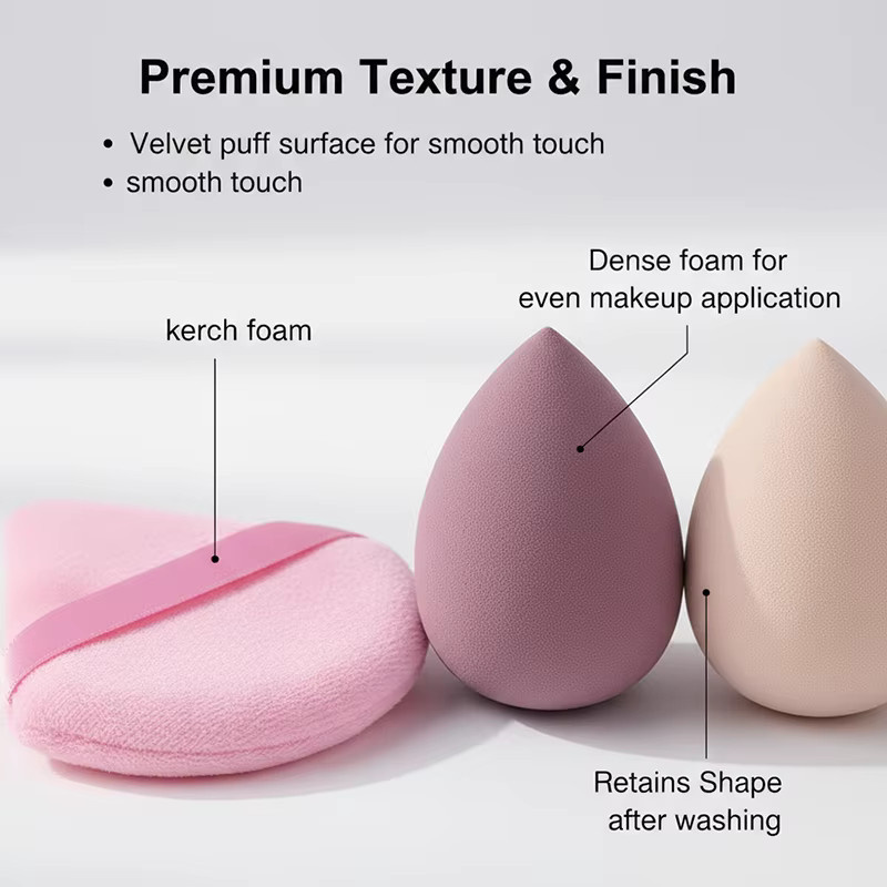 14-teiliges Make-up-Schwamm-Set für Damen, Kosmetikmixer, Foundation Puff, Puderquasten - Bild 1