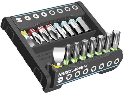 Hazet SmartHolder Bit-Set 2304SH-1 mit 16 Bits in Schwarz (T-Profil, Schlitz, Kreuzschlitz Phillips, Innen-Sechskant) - Bild 1