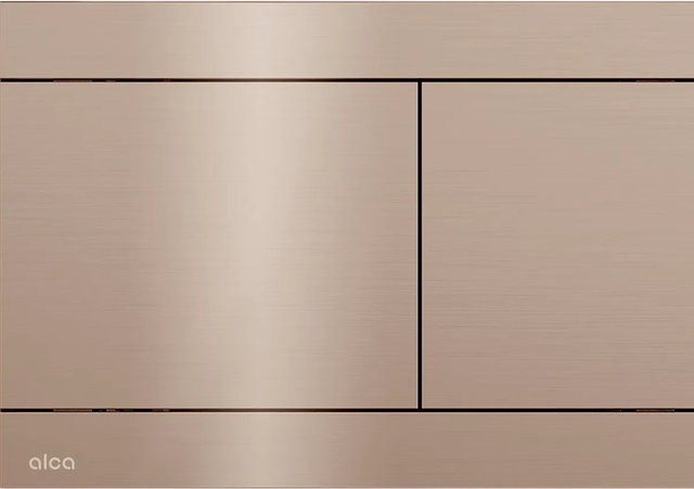 Alcadrain WC-Betätigungsplatte FUN-RG-P mit Dual-Flush Funktion in Rotgold Glanz aus Edelstahl - Bild 1