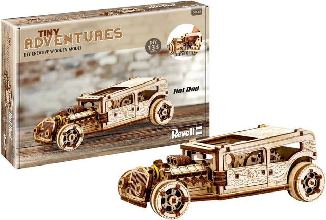 Revell Tiny Adventures Hot Rod Holz Automodell Bausatz - Bild 1