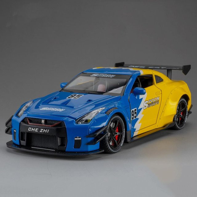 GTR Legierungsauto Spielzeug Diecast Modell, 1:24, mit Licht und Sound, ab 14 Jahren - Bild 1