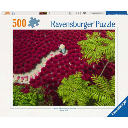 Ravensburger Puzzle Ein Meer aus Rot für Erwachsene, Naturmotiv Asien in Rot, 500 Teile