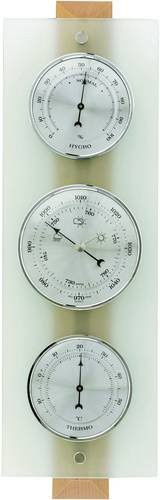 TFA Dostmann Analoge Wetterstation mit 12 bis 24 Stunden Vorhersage aus Buche und Glas - Bild 1