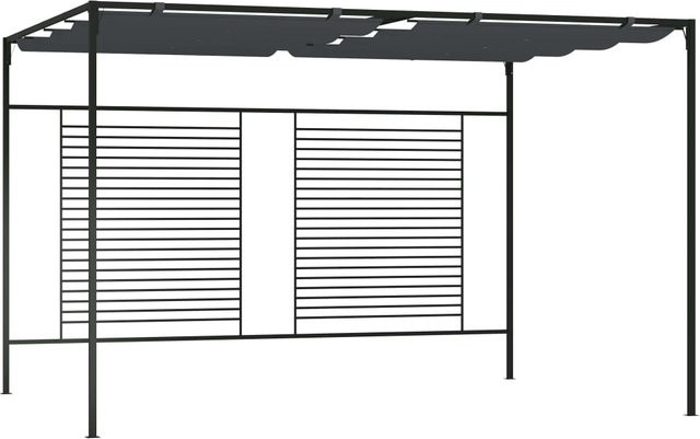vidaXL Pavillon mit ausziehbarem Dach in Anthrazit, B/T/H: 4 x 3 x 2,3 m - Bild 1