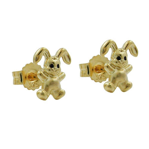 Colfem Ohrstecker kleiner Hase, 375 Gold, Kinder - Bild 1