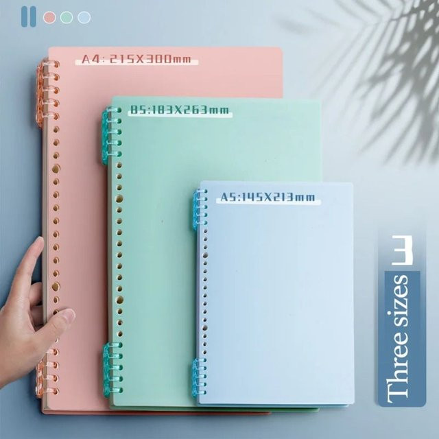Transparente PP Loseblatt Buch Abdeckung für A4 Notebook Binder in Bunt - Bild 1
