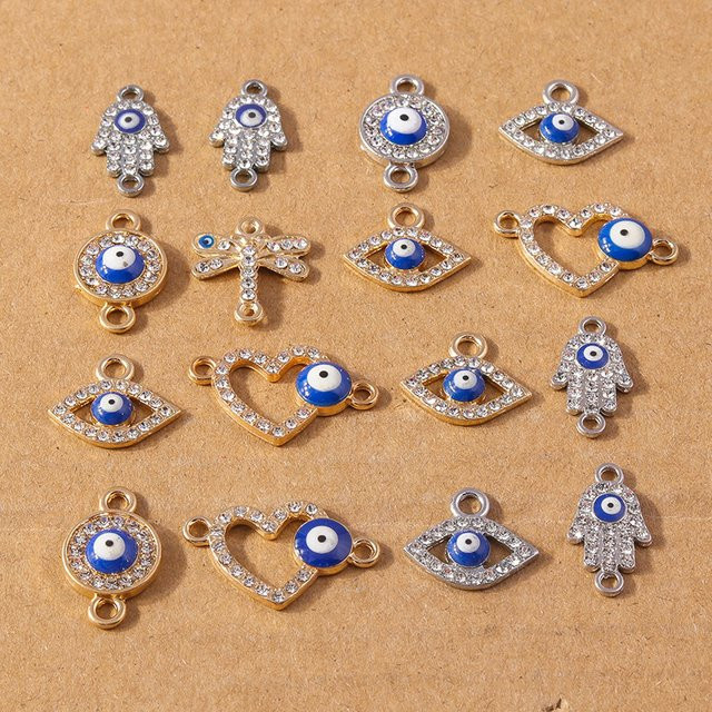 Tenande Charms Pendants, Kristall, Messing, Gold, Unisex - Bild 1