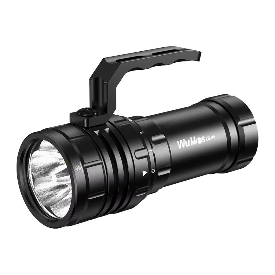 Wurkkos DL46 Superhelle Tauchtaschenlampe in Schwarz mit 20000 Lumen und 30000 mAh Akku - Bild 4