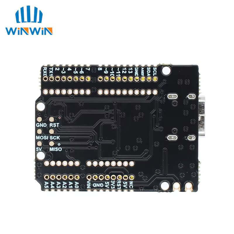 AITEWIN ROBOT Uno Mini Entwicklungsboard ATmega328P ultrakleines MCU-Modul mit CH340 in Schwarz - Bild 2
