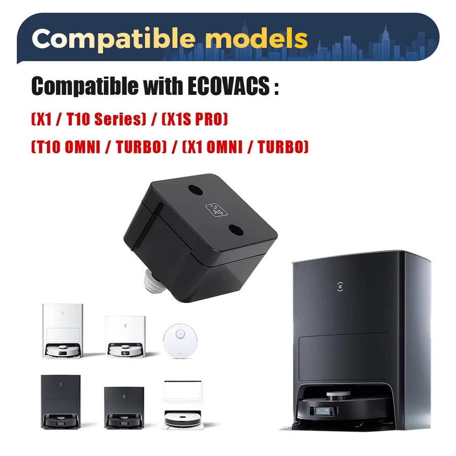 Ecovacs Ag+ Sterilisationsmodul Silberionenteil in Schwarz für DEEBOT X1 OMMI, X1 TURBO, X1 PLUS, X1S Pro sowie T10 OMMI, T10 TURBO und T10 Plus Staubsauger - Bild 5