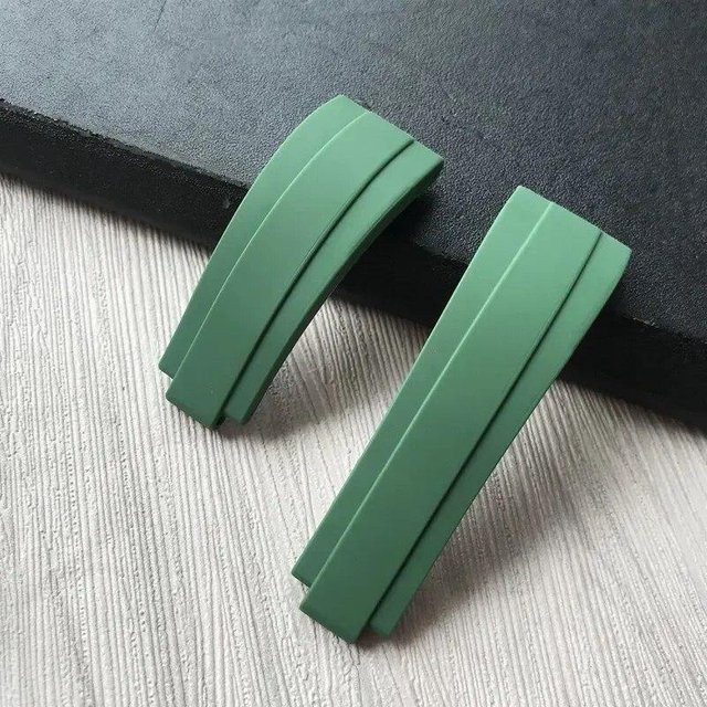 Freesh Uhrenarmband Naturkautschuk-Silikon, 20 mm, Green, Unisex - Bild 1
