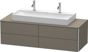 Duravit Waschtischunterschrank XSquare in Weiß matt mit 4 Schubladen, B/H/T: 140 x 40 x 54,8 cm - Bild 1