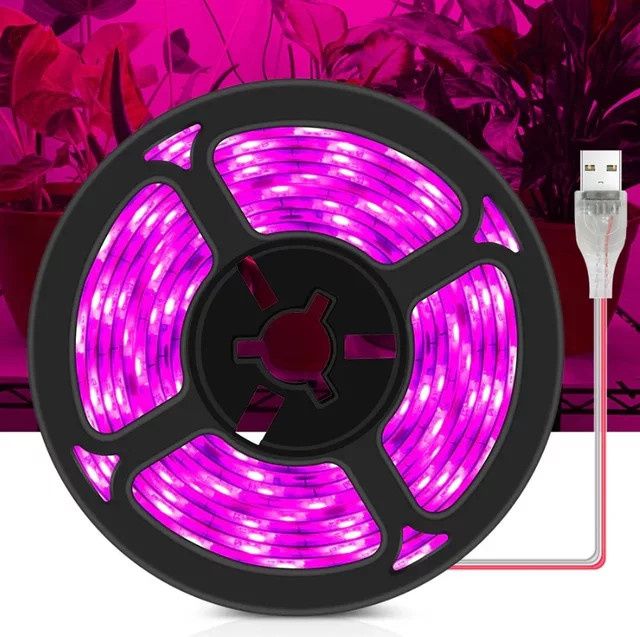 WIXOLighting LED Vollspektrum Pflanzenlampe mit USB-Anschluss, Mehrfarbig - Bild 1