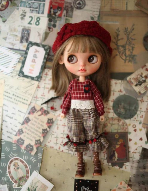 dalok hakid Blythe Doll Outfit Weihnachten, 4-teiliges Set - Bild 1
