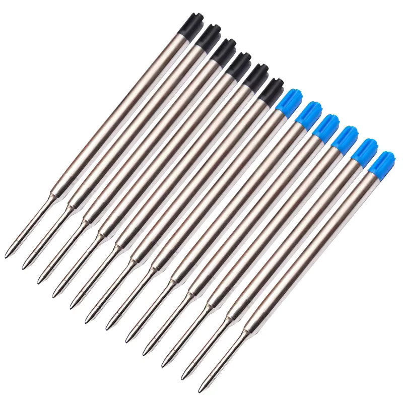 Kugelschreiberminen mit mittlerer Spitze 0,7 mm in Silber als Ersatzminen für Parker-Stifte für Schule und Büro - Bild 2