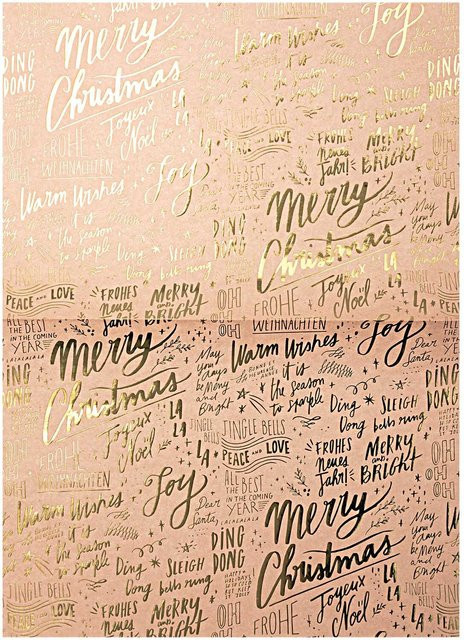 Rico Design Paper Patch Bastelpapier Jolly Christmas in Pastell und Multicolour, B: 30 cm, H: 42 cm - Bild 1