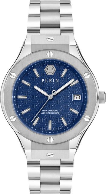 Philipp Plein Herrenuhr, Quarz, Edelstahl, Blau, 44 mm, 5 ATM - Bild 1