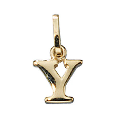 Colfem Anhänger Buchstabe Y, 333 Gold, Gelbgold, Unisex - Bild 1