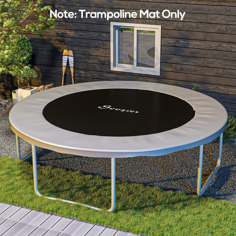 SPORTNOW Ersatztuch für Trampolin, Sprungmatte Ersatz, Ø 4,3 m, mit Feder-Spannwerkzeug und 80 V-Haken - Bild 2