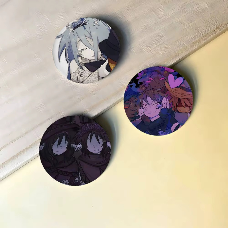 Bilibili Azure Anime Anstecknadeln aus Metall, runde Brosche in Multicolour für deine Umhängetasche - Bild 2