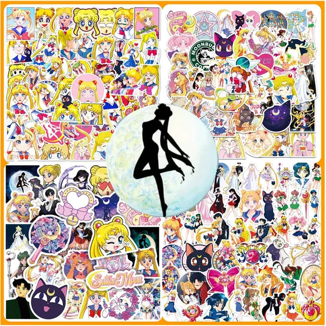 Bandai Sailor Moon PVC-Aufkleber, 50/100 Stück - Bild 1