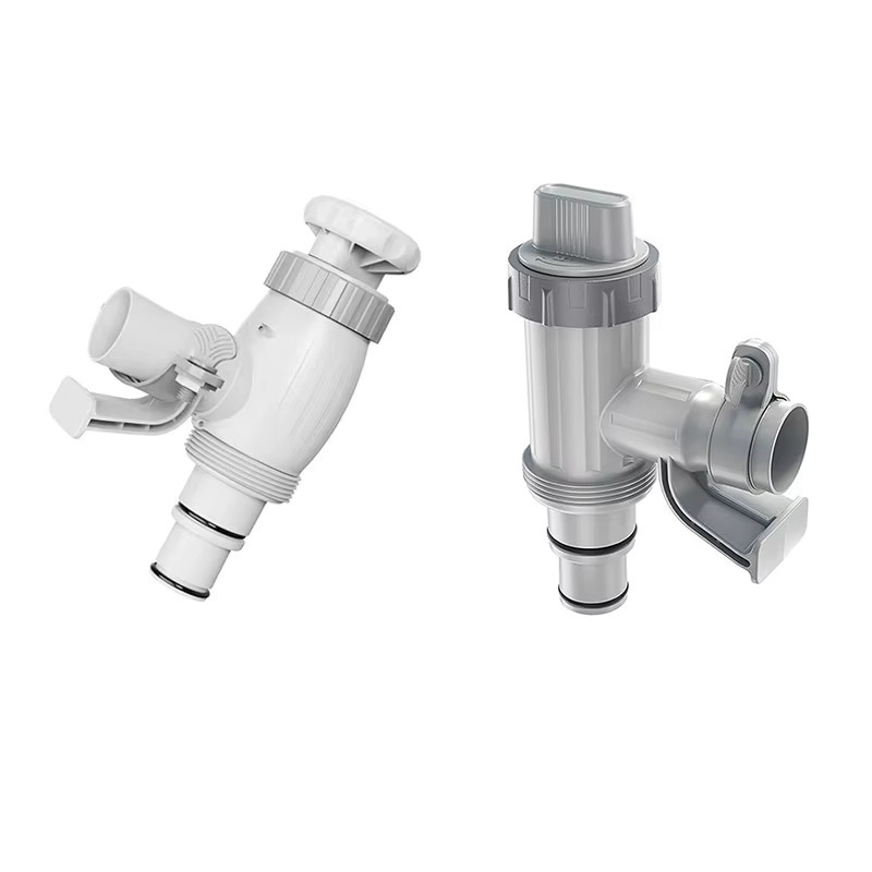 ABUP Poolschlauchadapter mit Kolbenventil und Schlauchhalter als Ersatzteil für oberirdische Pools - Bild 2