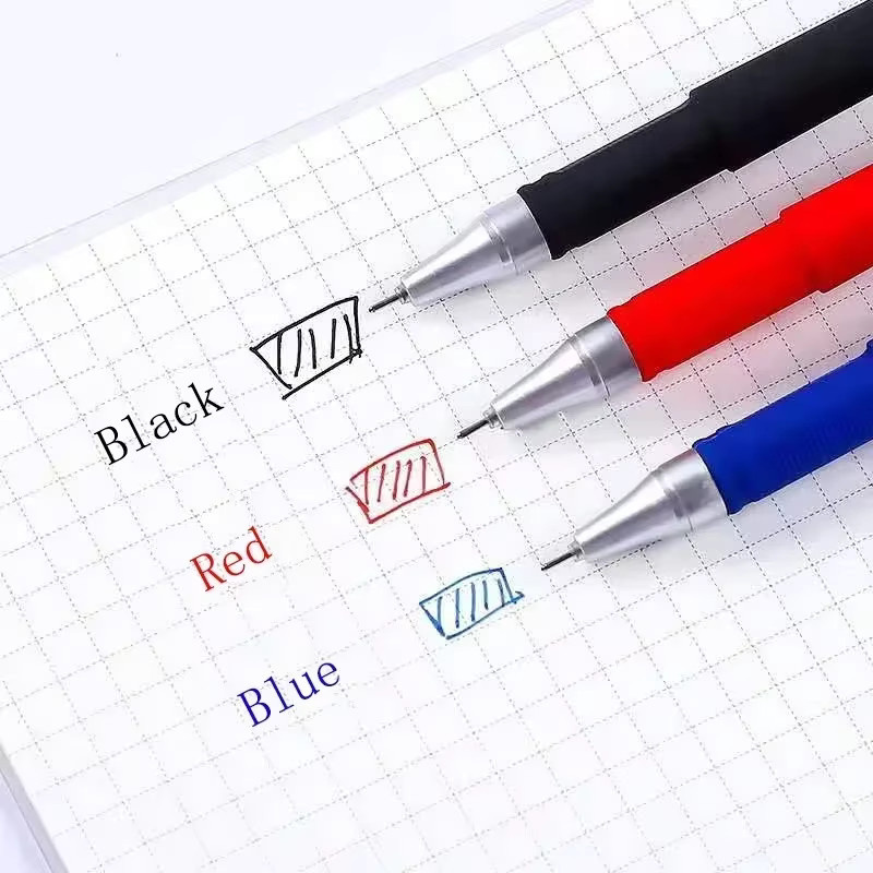 Gelstift-Set mit 0,5 mm Spitze in Schwarz, Blau und Rot - Bild 2